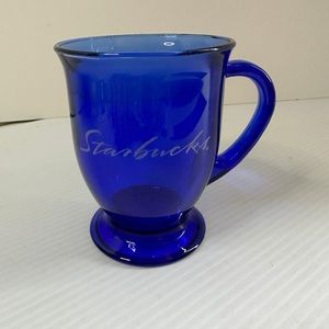 Starbucks Dining |Vt. Starbucks Cobalt Blue Anchor Hocking